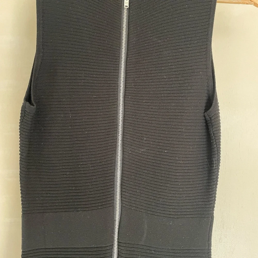 Sunny Girl Black Ribbed Midi Sheath Dress - Picture 6 of 6